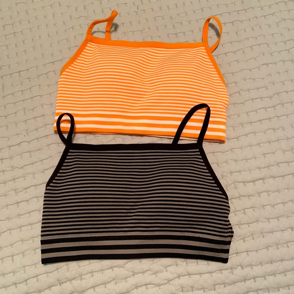 Padded striped bralette